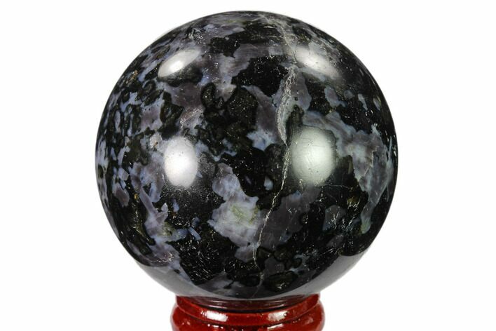 Polished, Indigo Gabbro Sphere - Madagascar #135773